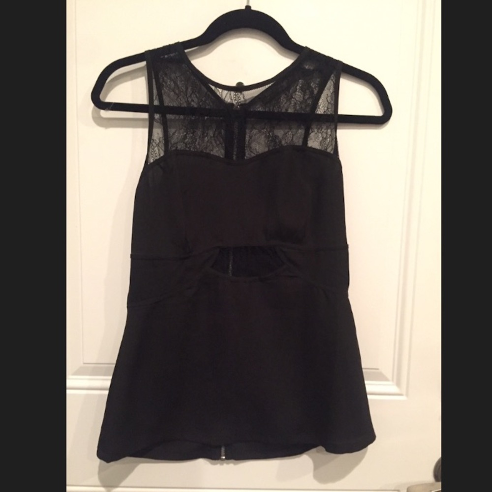 Lace detail date night top